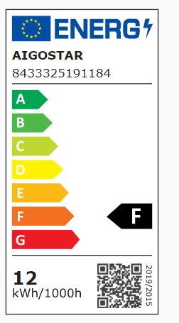 Aigostar LED 'Birne', 12W, E27