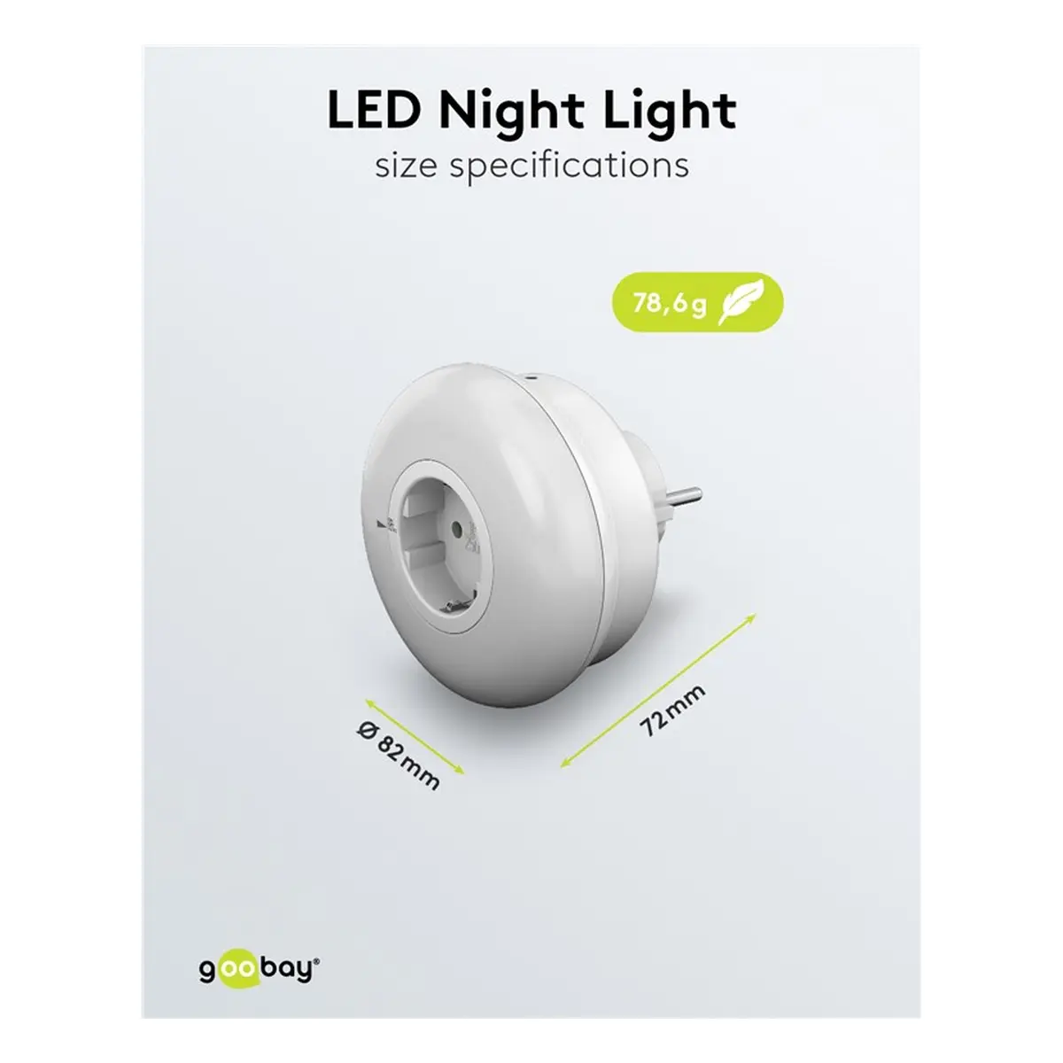 Goobay LED-Nachtlicht für die Steckdose
