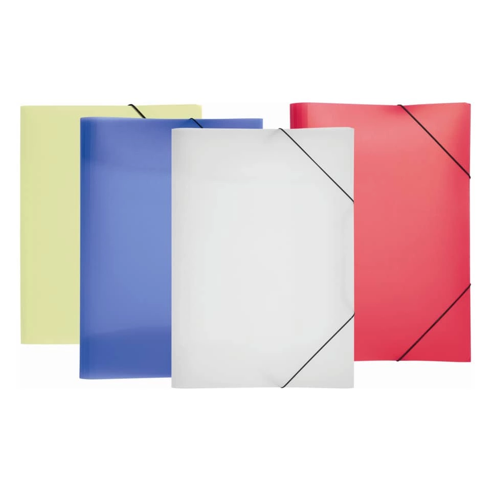 Pagna Gummizugmappe Lucy Basic - A3, blau, PP, 3 Einschlagklappen