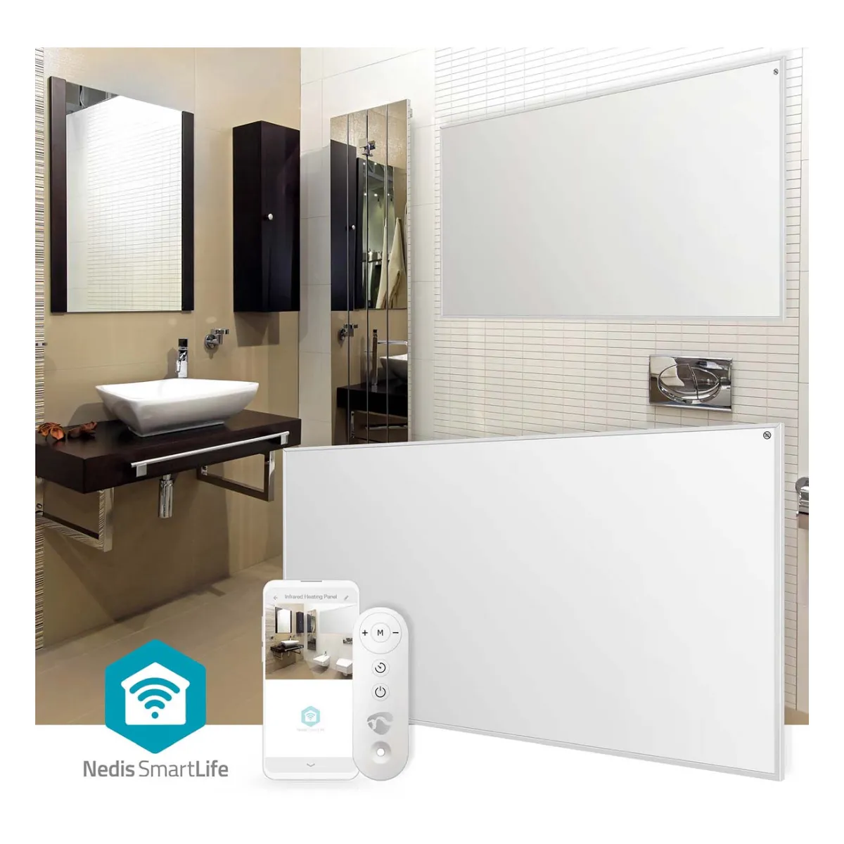 Nedis SmartLife Infrarot-Heizplatte 700 Watt