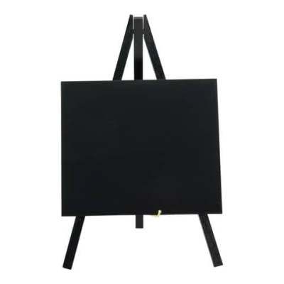 Staffelei klein mit Kreidetafel - schwarz, 15 x 24,4 x 13,5 cm