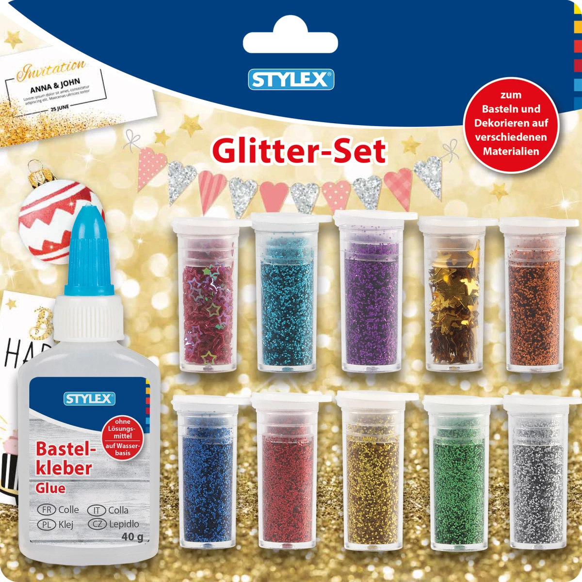 Stylex Glitter-Set, 11-tlg.