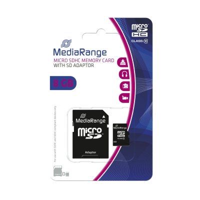Micro SDHC Speicherkarte 8GB Klasse 10 SD-Karten Adapter