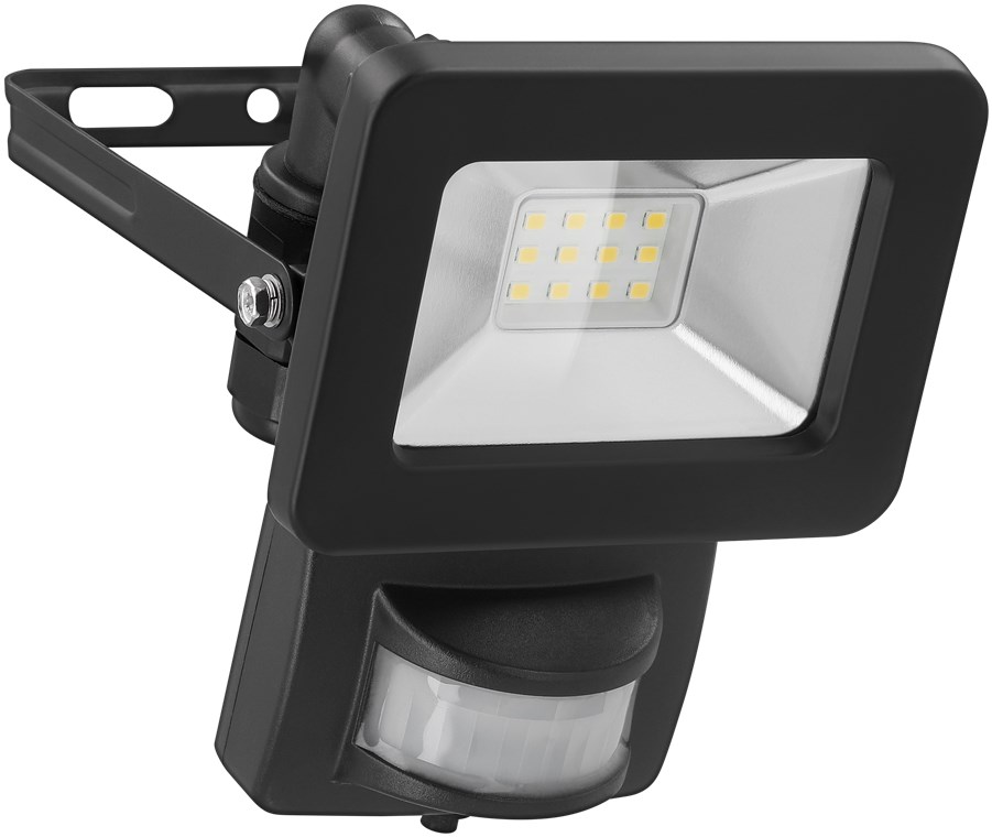 Goobay LED-Außenstrahler, 10 W, mit Bewegungsmelder