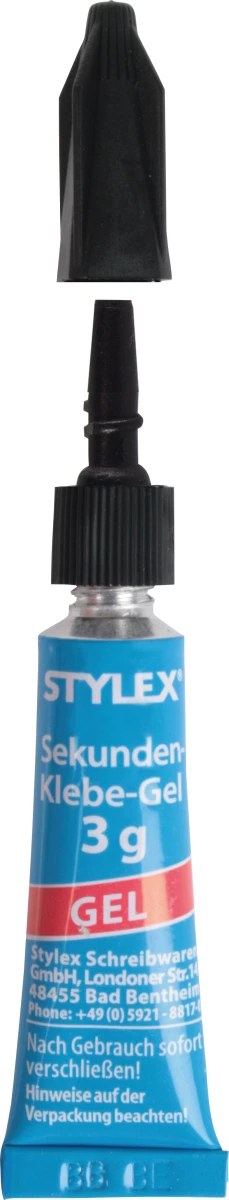 Stylex Sekundenkleber Gel, 2 Tuben á 3 g
