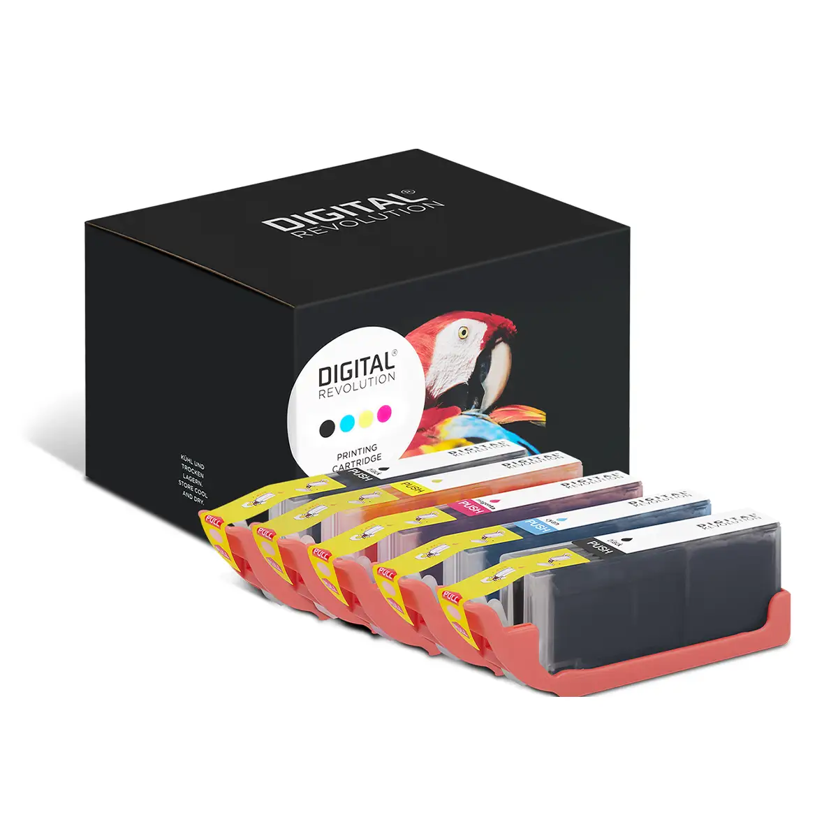 Canon PGI-530 / CLI-531 - alternative Patrone MultiPack 'pigment schwarz, schwarz cyan magenta gelb' 57,6 ml - Digital Revolution