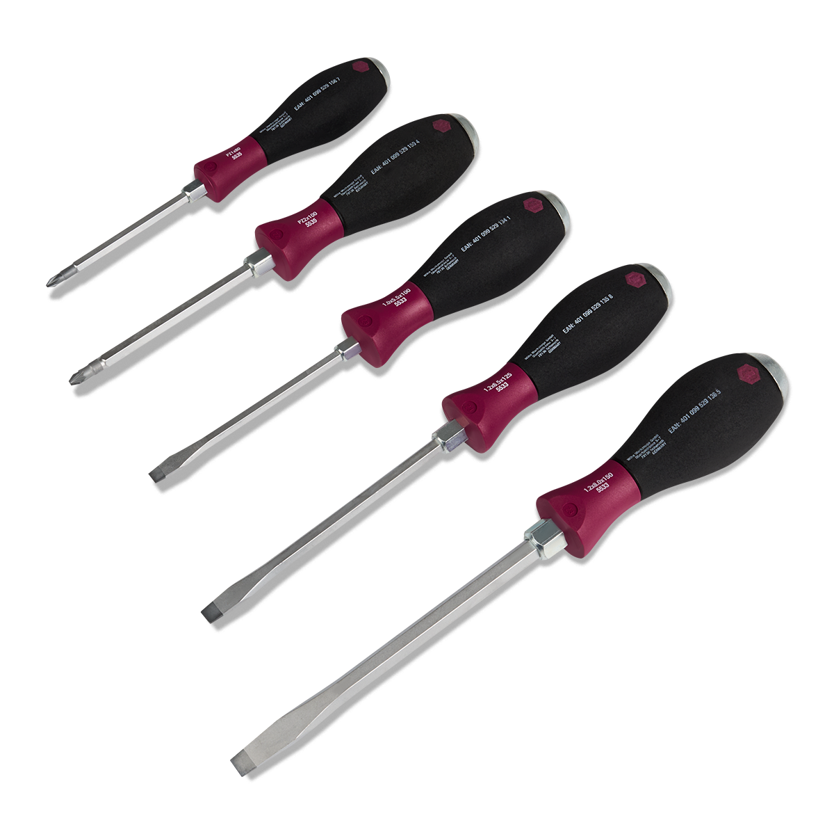 Wiha Schraubendreher Satz MicroFinish® 5 tlg. 