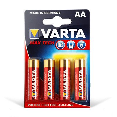 Varta Max Tech Batterien %27Mignon AA%27; 1,5V, 4 Stück