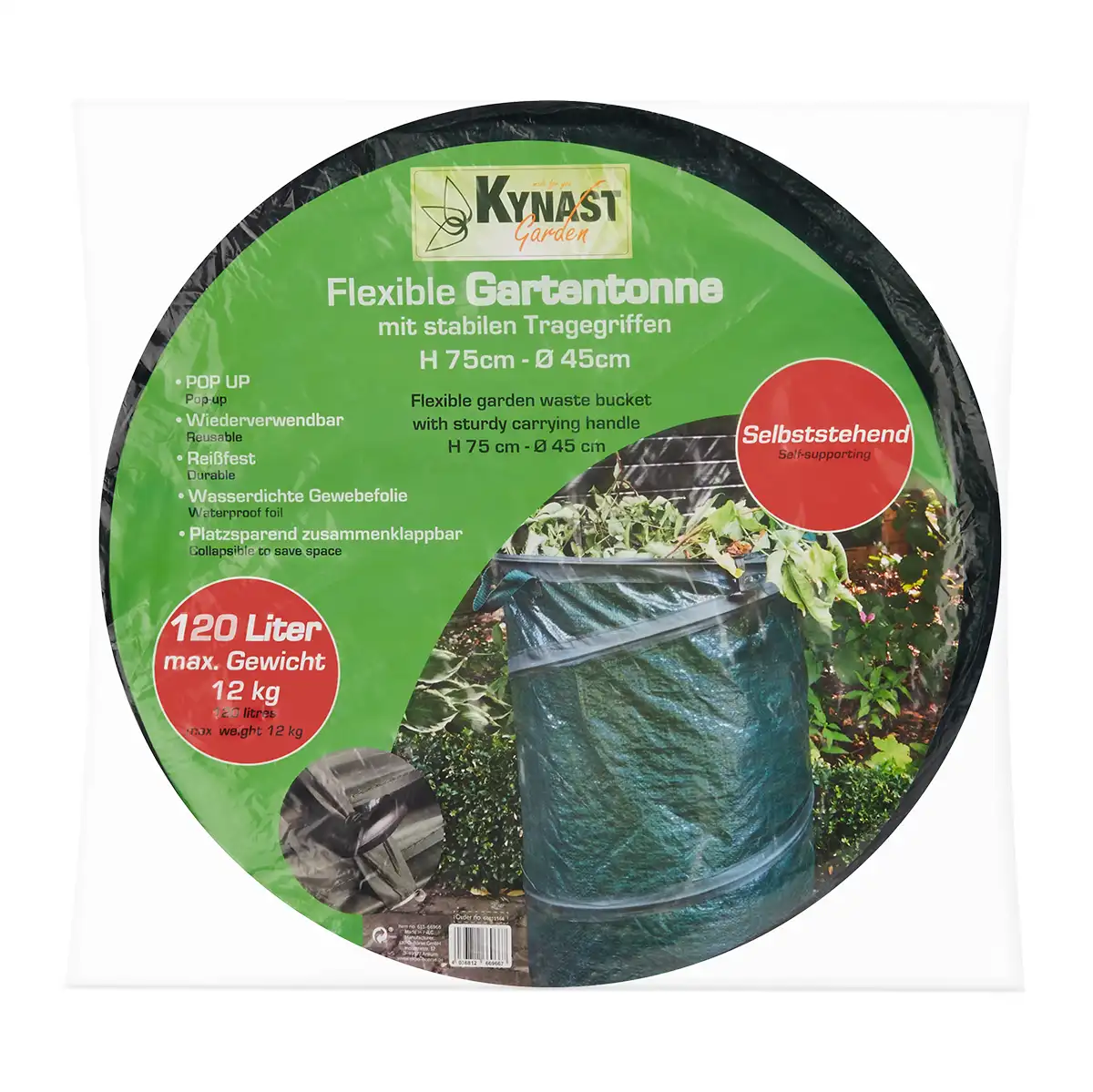 Kynast Pop Up Gartensack mit Tragegriff 120 Liter