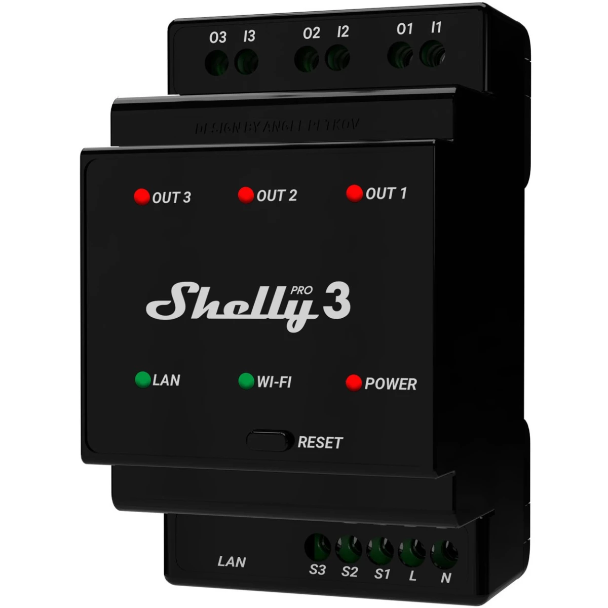 Home Shelly Relais “Pro 3“ WLAN & LAN Schaltaktor 3x 16A Max. 48A BT