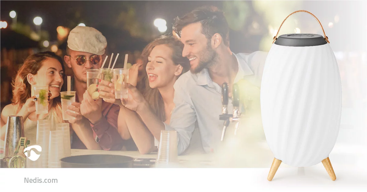 Nedis Bluetooth-Lautsprecher mit Mood Light
