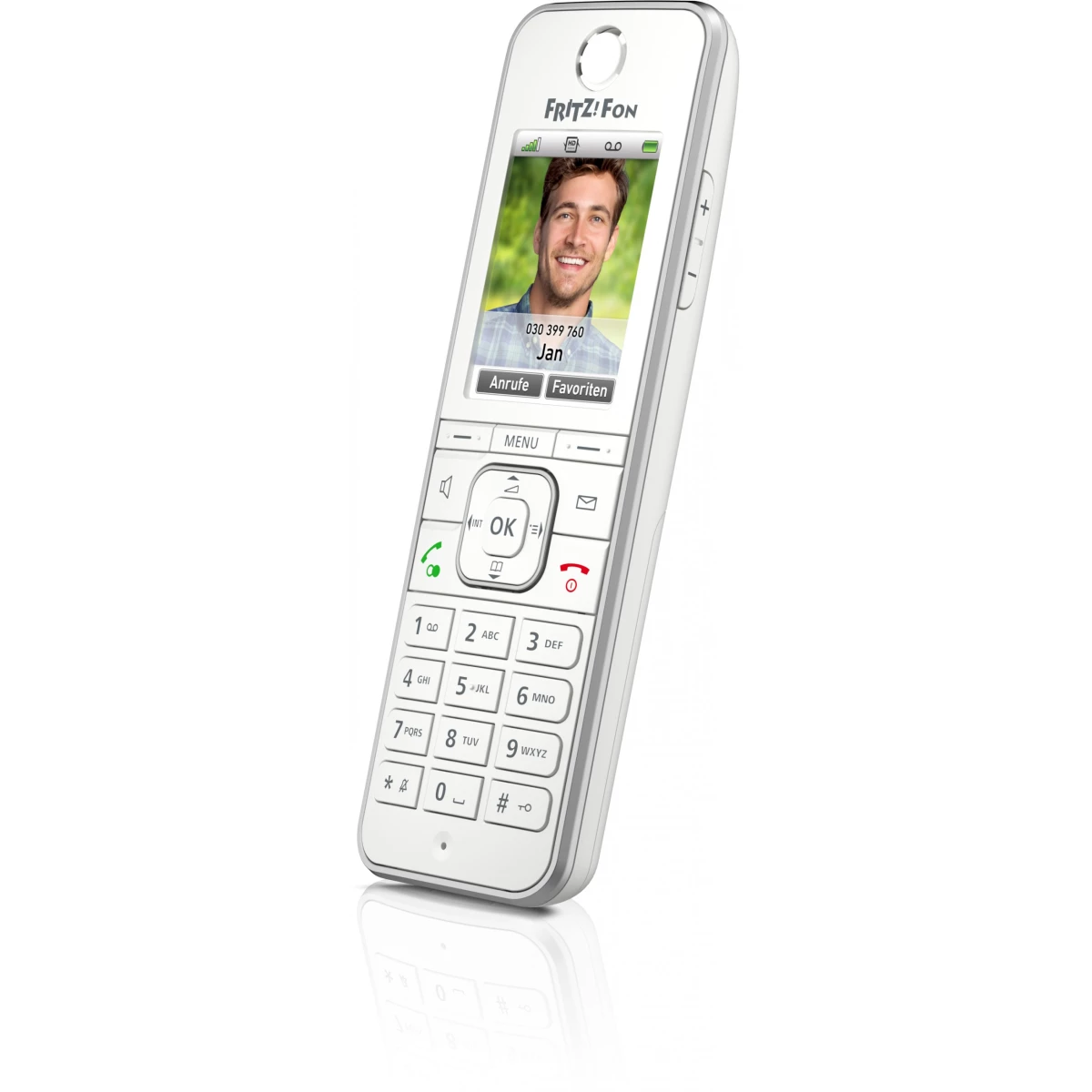 AVM FRITZ!Fon C6 DECT-Telefon Anrufer-Identifikation Weiß