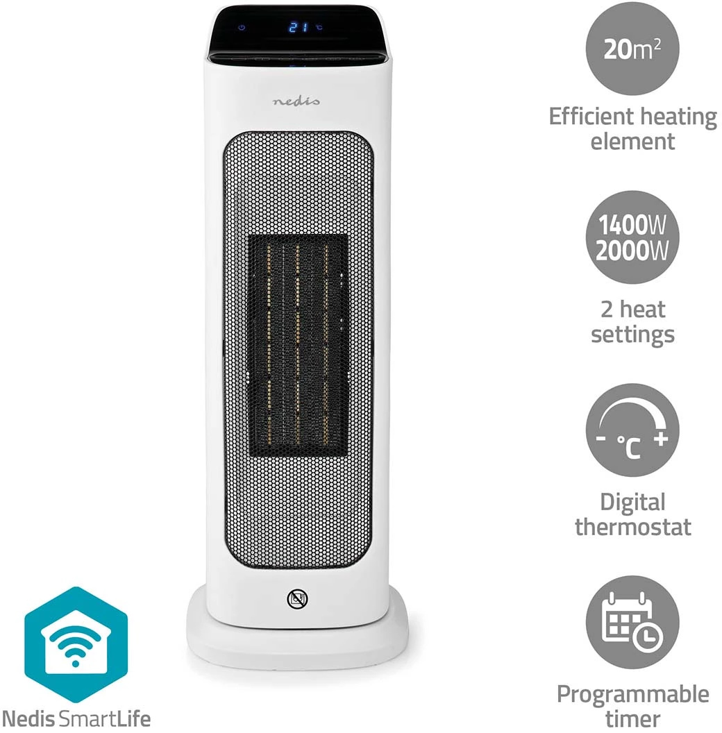 SmartLife Keramik-PTC-Heizlüfter | druckerzubehoer.de