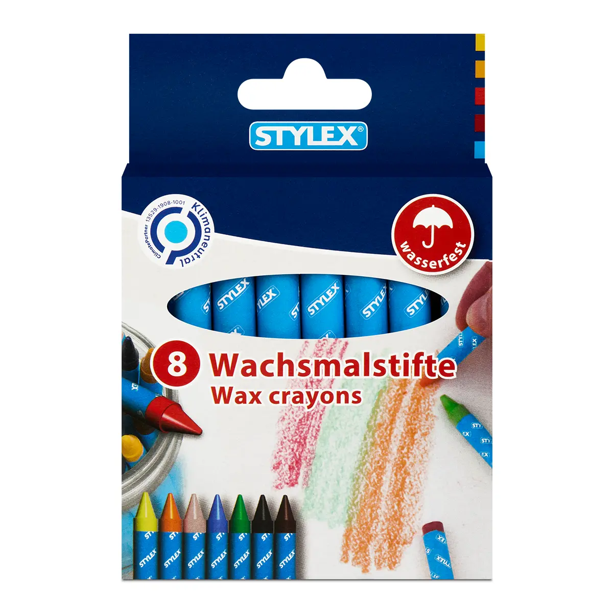 Wachsmalstifte, 8 Stück