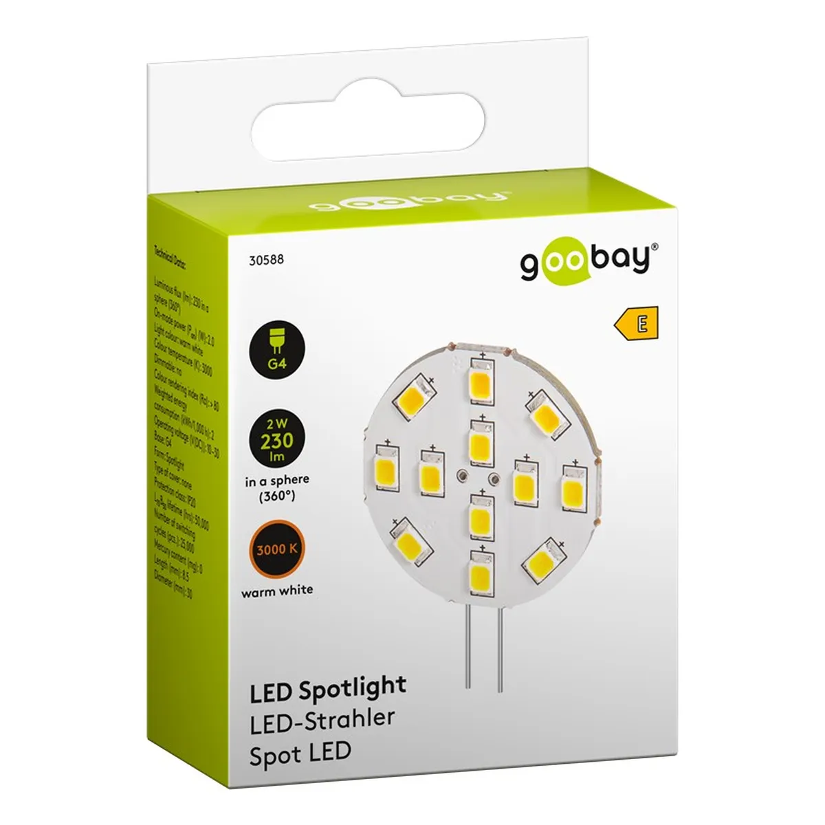 Goobay LED Strahler, 2W, Ø 30mm