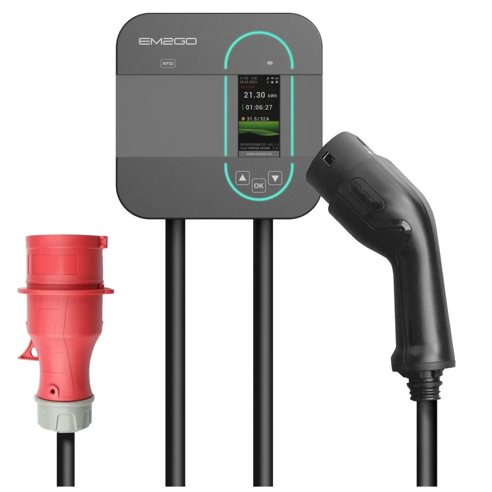 EM2GO AC Wallbox Home 11kW 6.5m Typ 2 Kabel