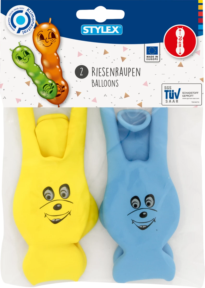 Stylex Luftballons, Raupen, 2er Beutel