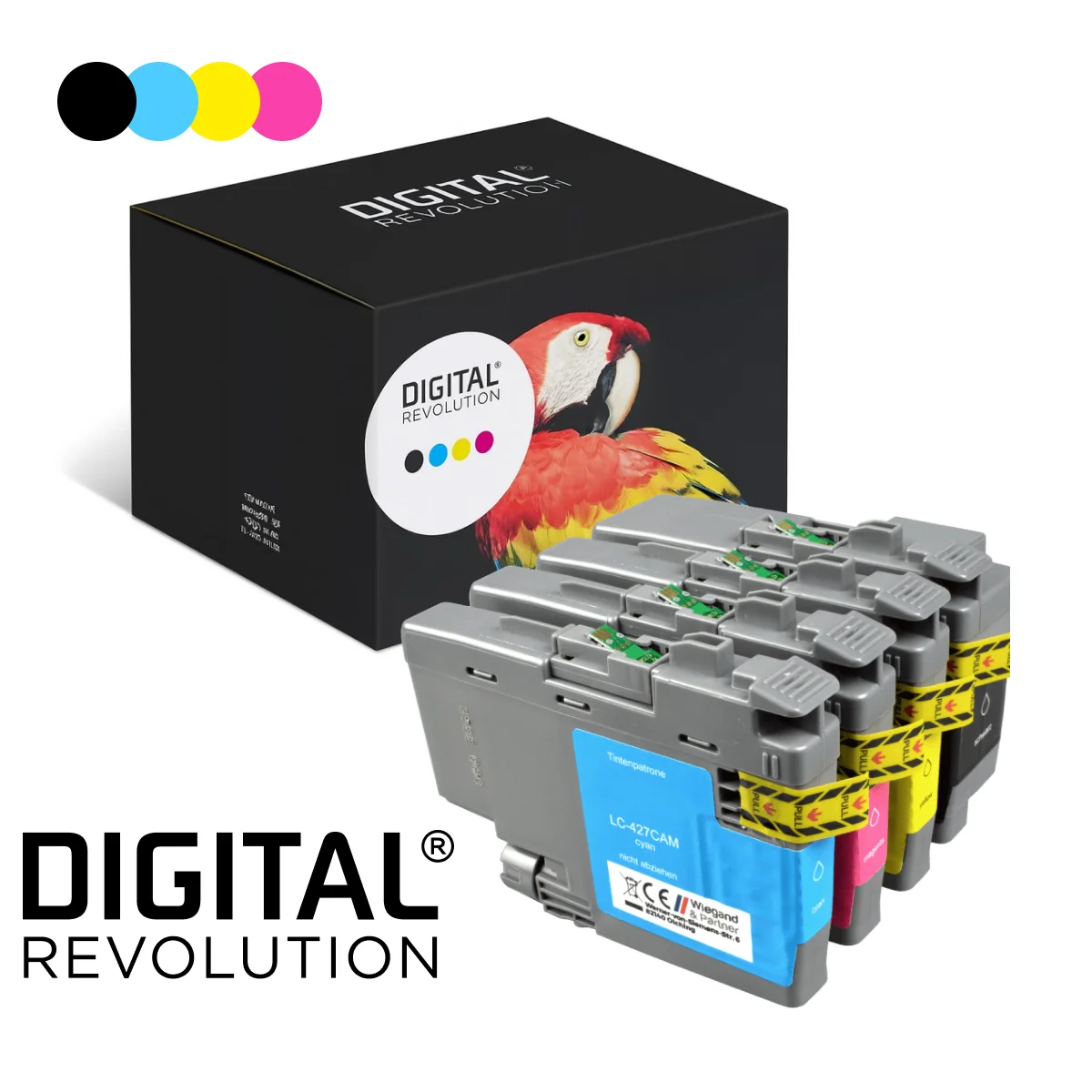 Brother LC-427 - alternative Patrone MultiPack 'schwarz cyan magenta gelb' 7.500 Seiten - Digital Revolution