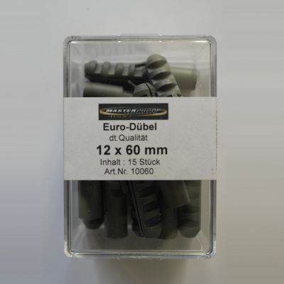 Masterproof Euro-Dübel, 12x60mm, 15 Stück