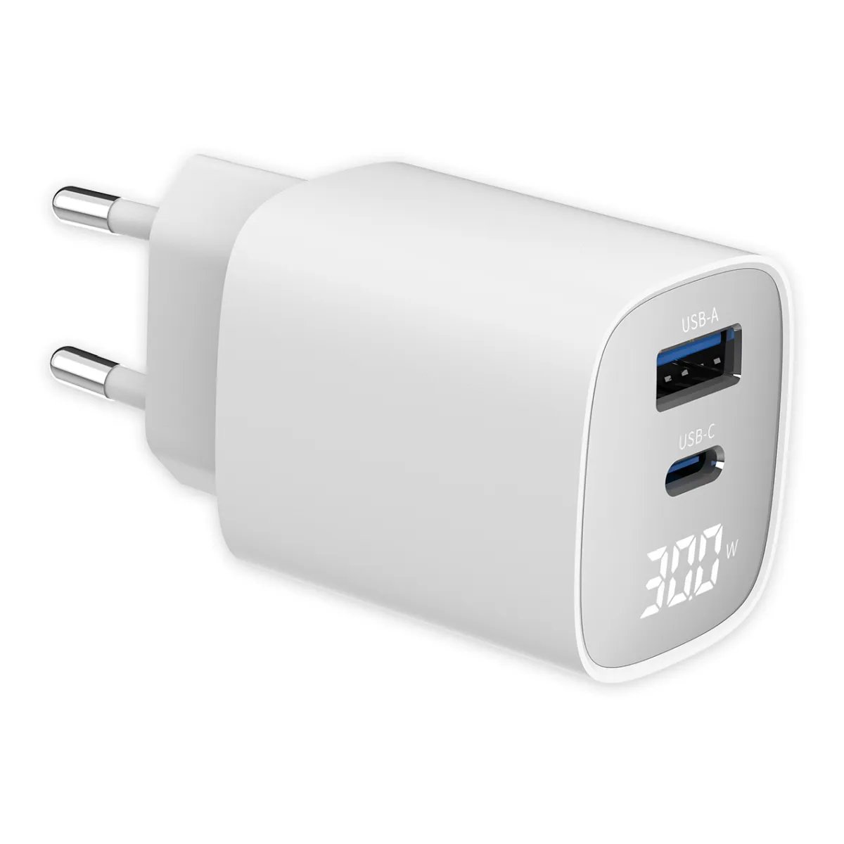 Fontastic Netzteil GaN 30W mit Digitalanzeige, weiß