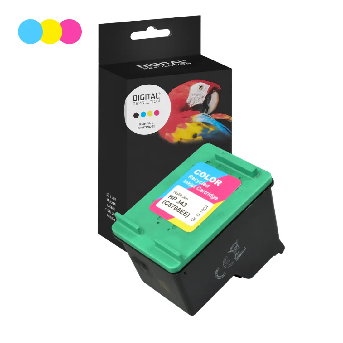 HP 343 - alternative Patrone 'farbig' 18 ml - Digital Revolution