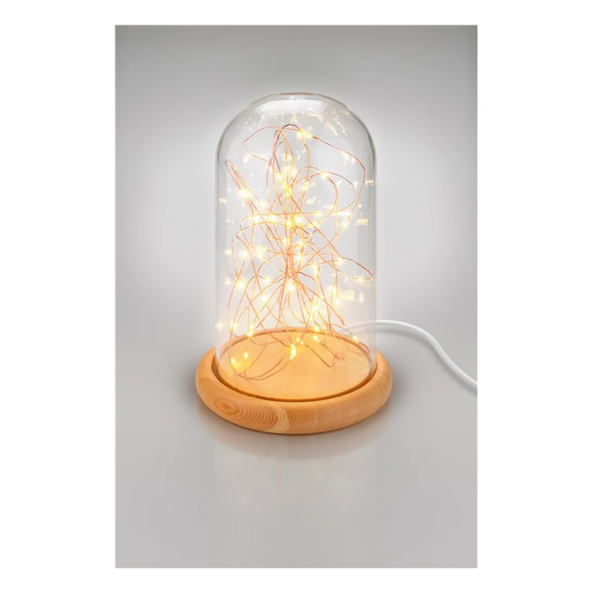 Goobay Glasglocke mit LED-Micro-Lichterkette