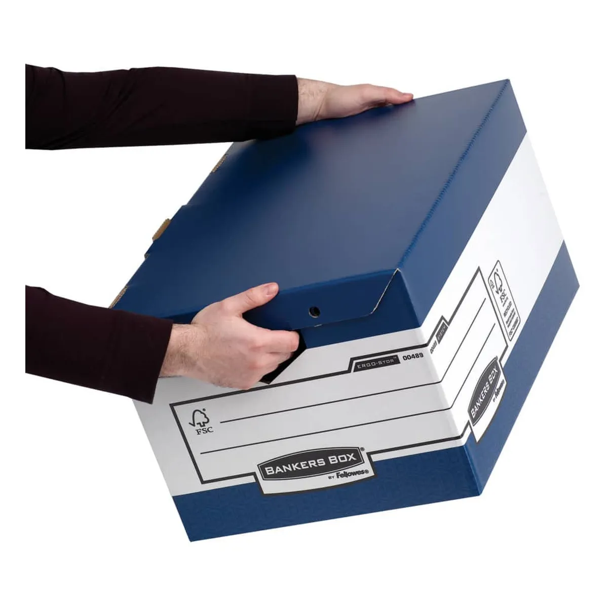 Fellowes Bankers Box® System ERGO-Stor™ Klappdeckelbox Maxi