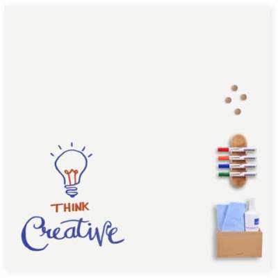 LEGAMASTER Whiteboard BOARD-UP 75 x 75 cm