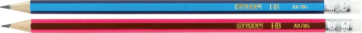 Stylex Bleistift mit Radiergummi, 8 Stück