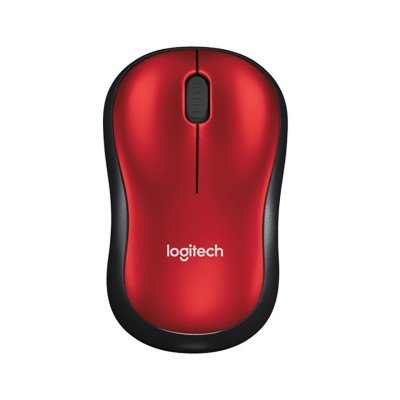 Logitech kabellose Maus M185 rot 2.4 GHz