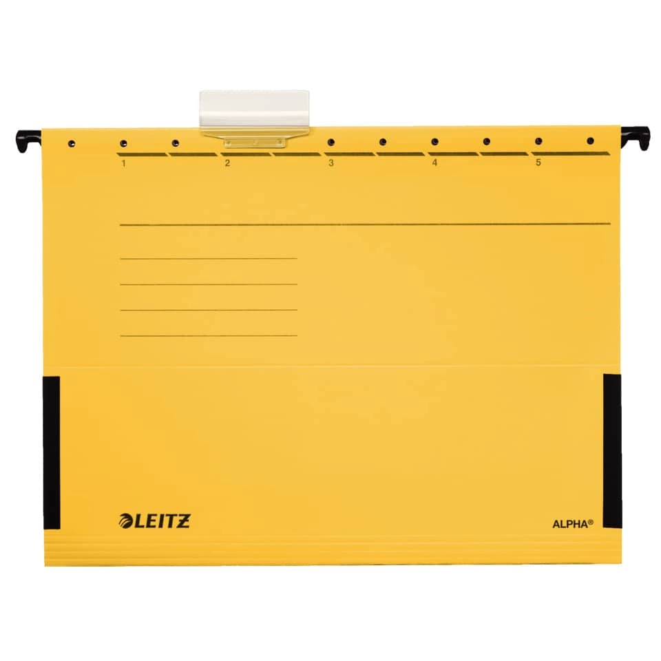 Leitz Hängetasche ALPHA® - seitlich mit Fröschen, Pendarec-Karton, gelb