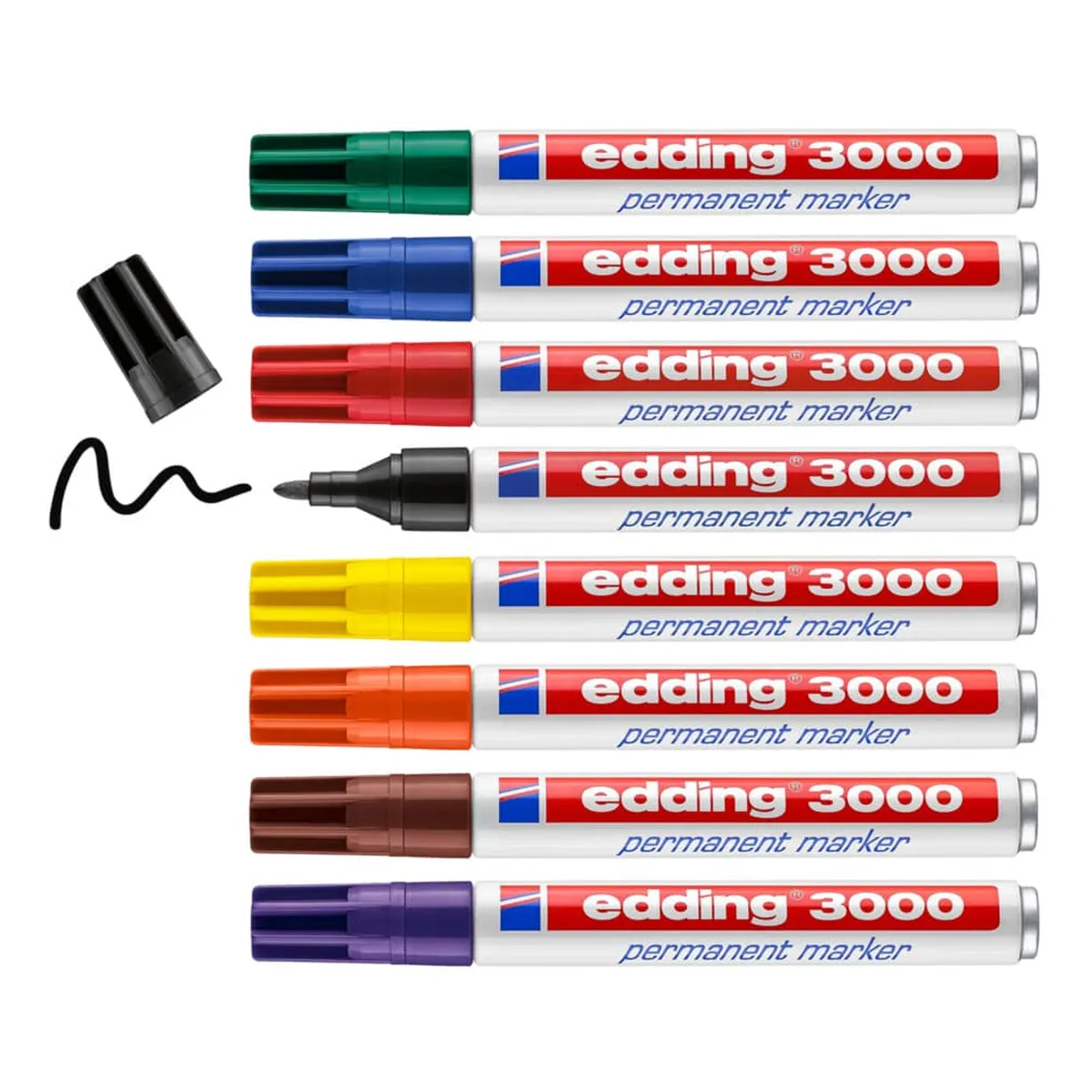 Edding 3000 Permanentmarker - nachfüllbar, 1,5 - 3 mm, grau Edding 3000 Permanentmarker - nachfüllbar, 1,5 - 3 mm, grau
