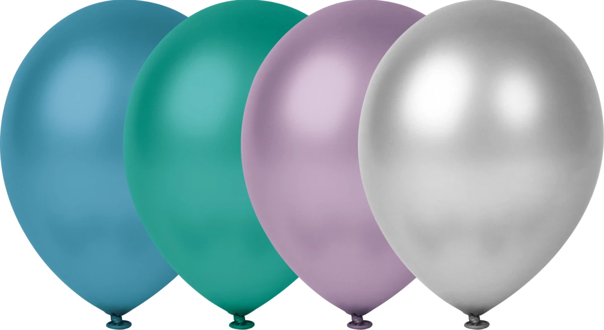Luftballons Metallic, 4er Beutel