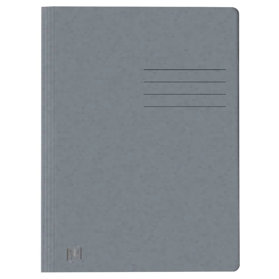 OXFORD Schnellhefter TOP FILE+ - A4, Karton 390g/qm, kfm. und Amtsheftung, grau