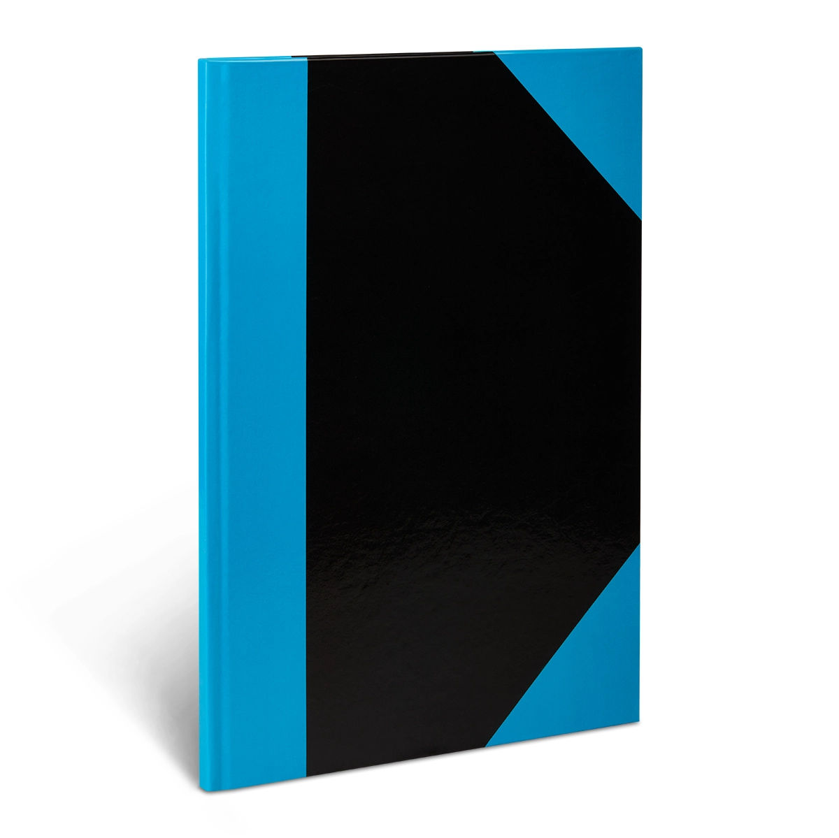 Stylex Kladde DIN A4, schwarz/blau, liniert
