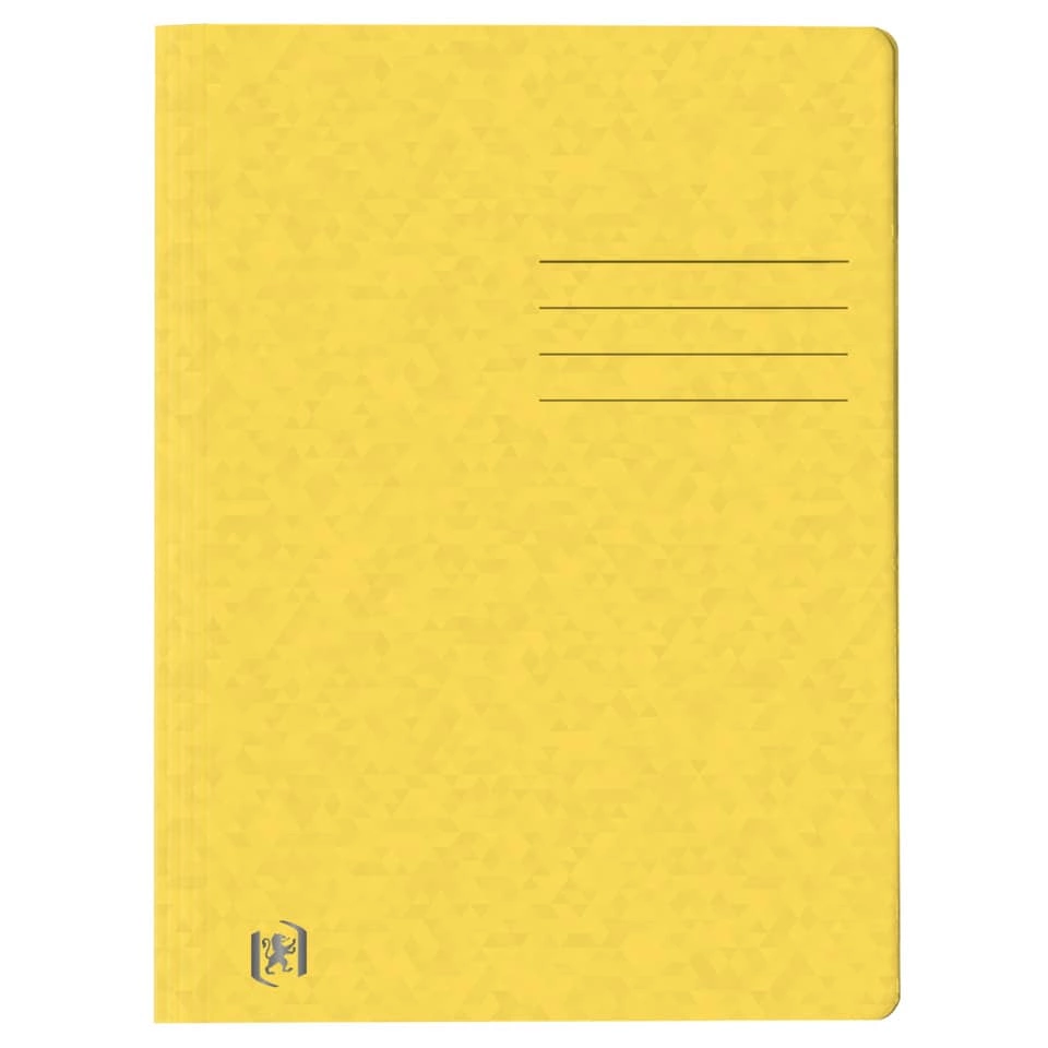 OXFORD Schnellhefter TOP FILE+ - A4, Karton 390g/qm, kfm. und Amtsheftung, gelb