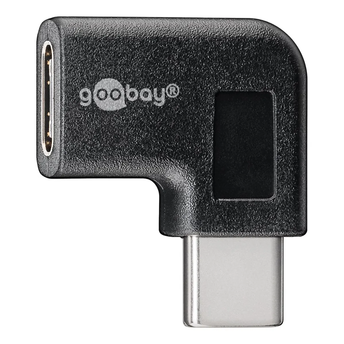 Goobay Adapter USB-C™ auf USB-C™ 90°, schwarz