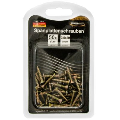 Spanplattenschrauben 3,5x20mm, 50 Stück