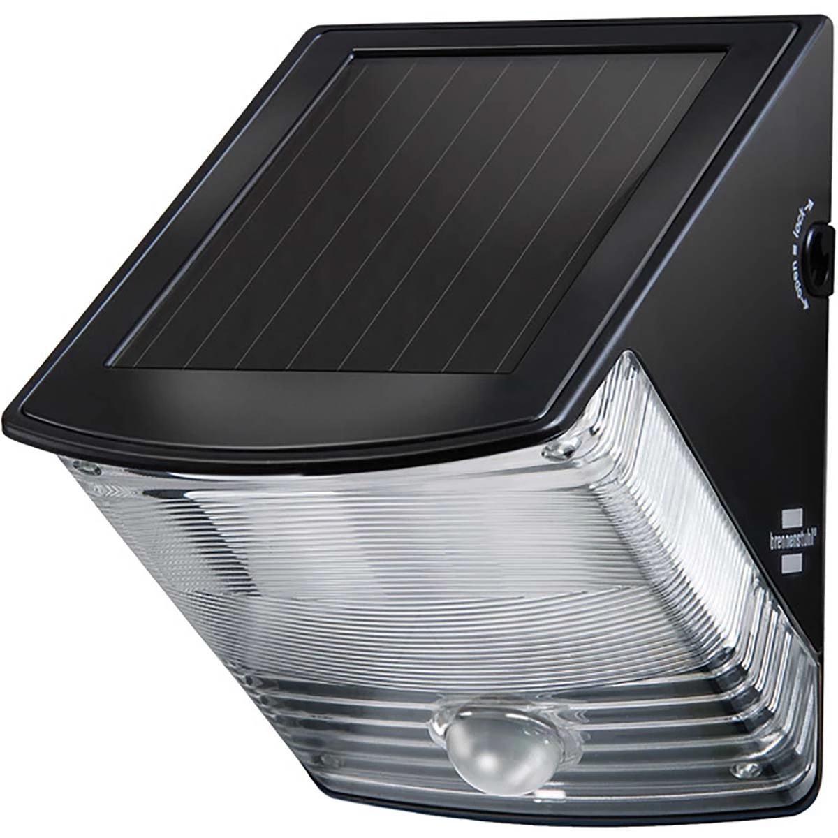 Solar-Wandleuchte 2 LED Schwarz