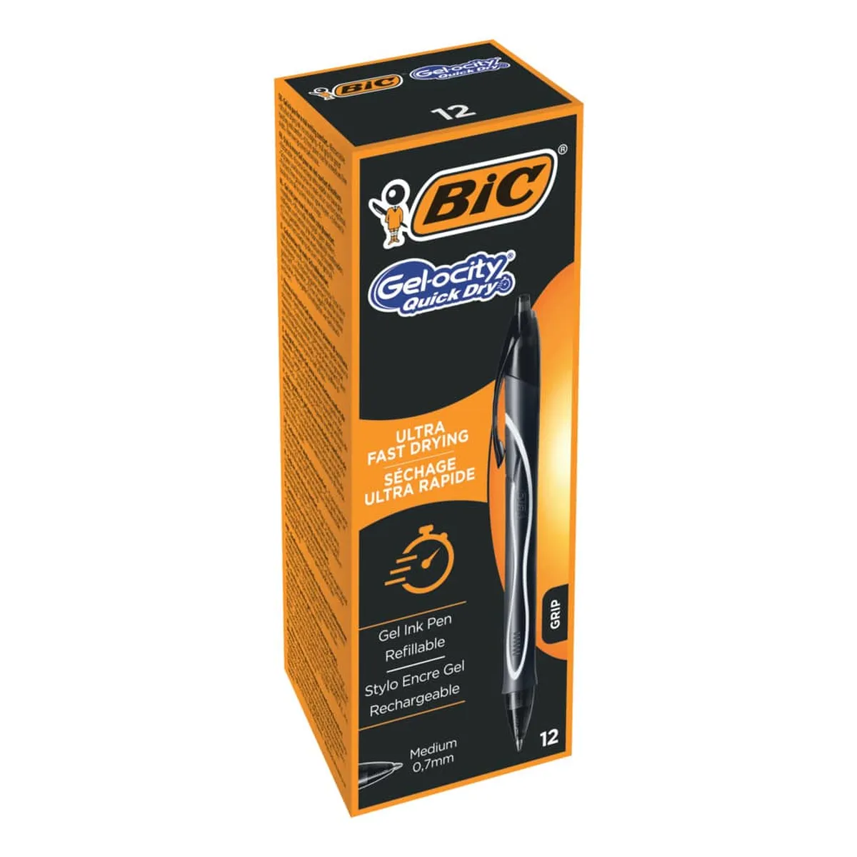 BiC Gel-Schreiber Gelocity® QuickDry - 0,3 mm, schwarz