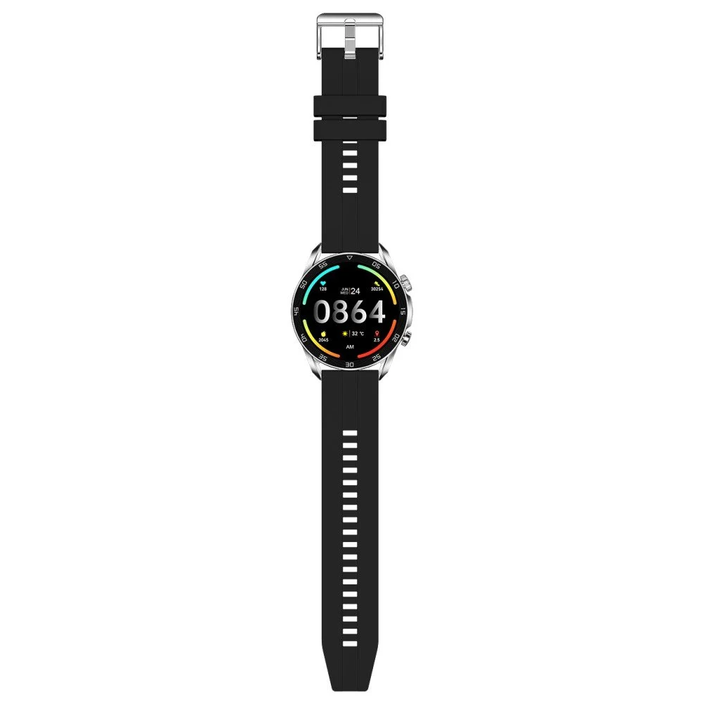 Lema AMOLED Smartwatch mit 1,43“ Display schwarz | BT Call, Musik Player, iP67, Kabelloses Laden
