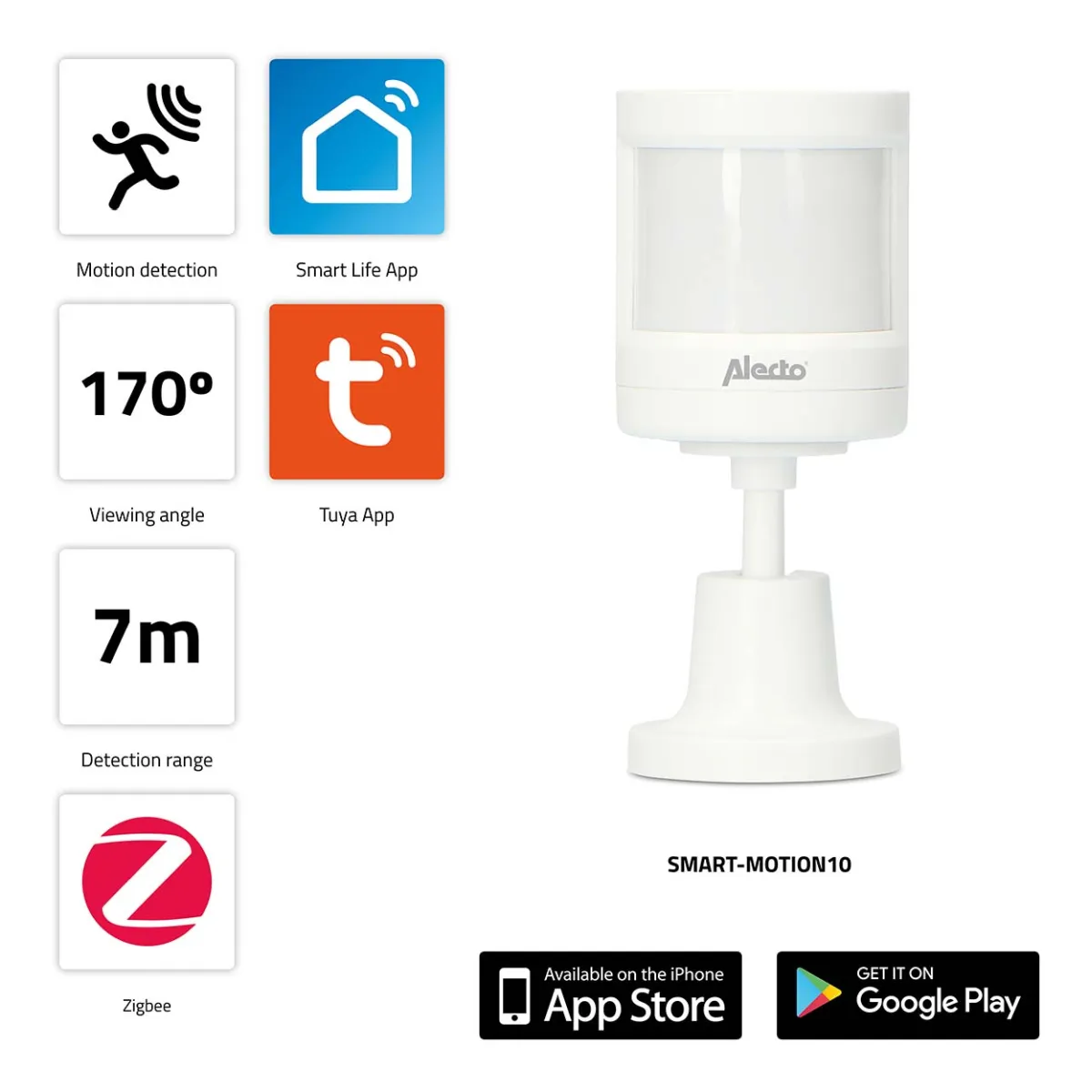 Alecto SMART-MOTION10 Intelligenter Zigbee-Bewegungsmelder