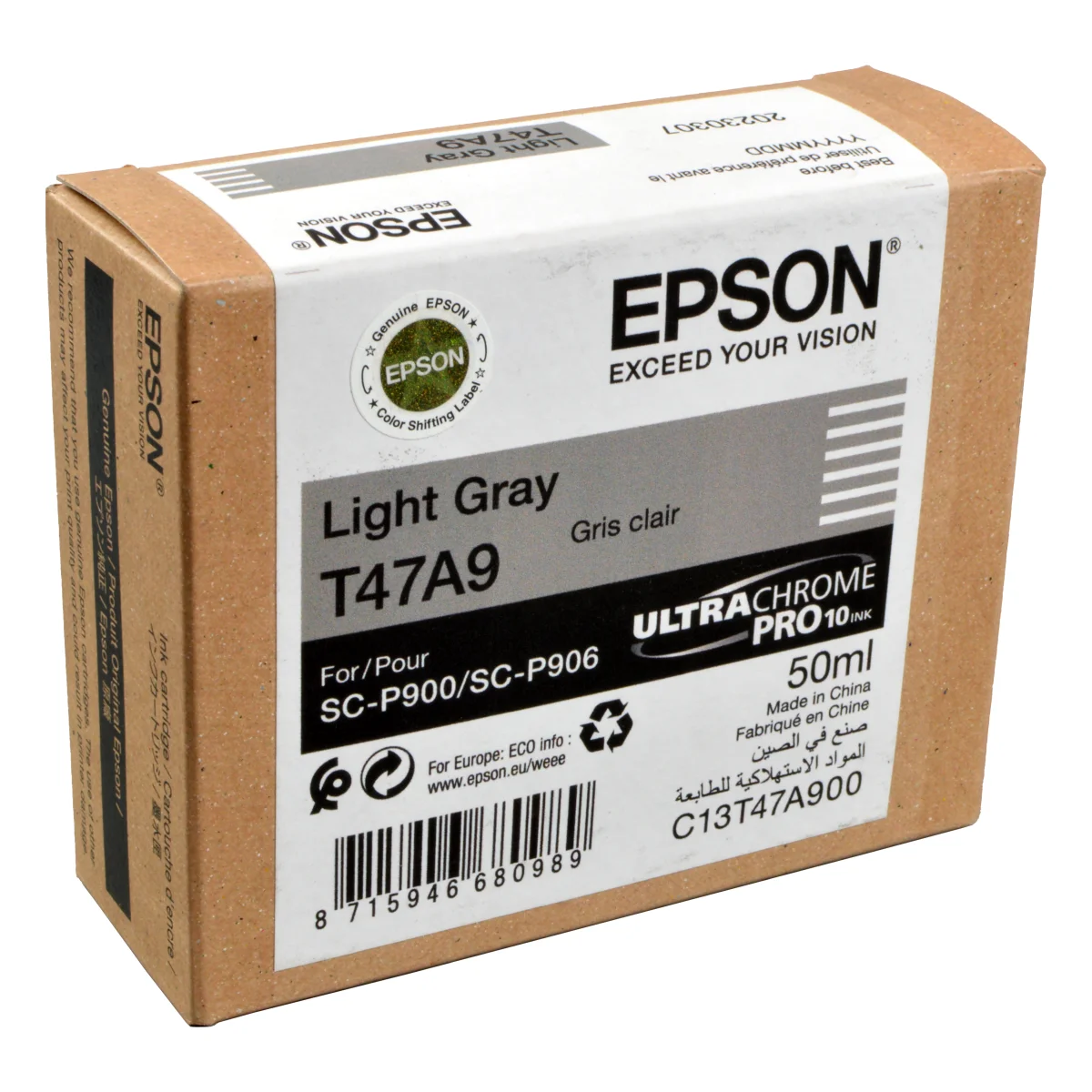 Epson Tinte C13T47A900 T47A9 light gray