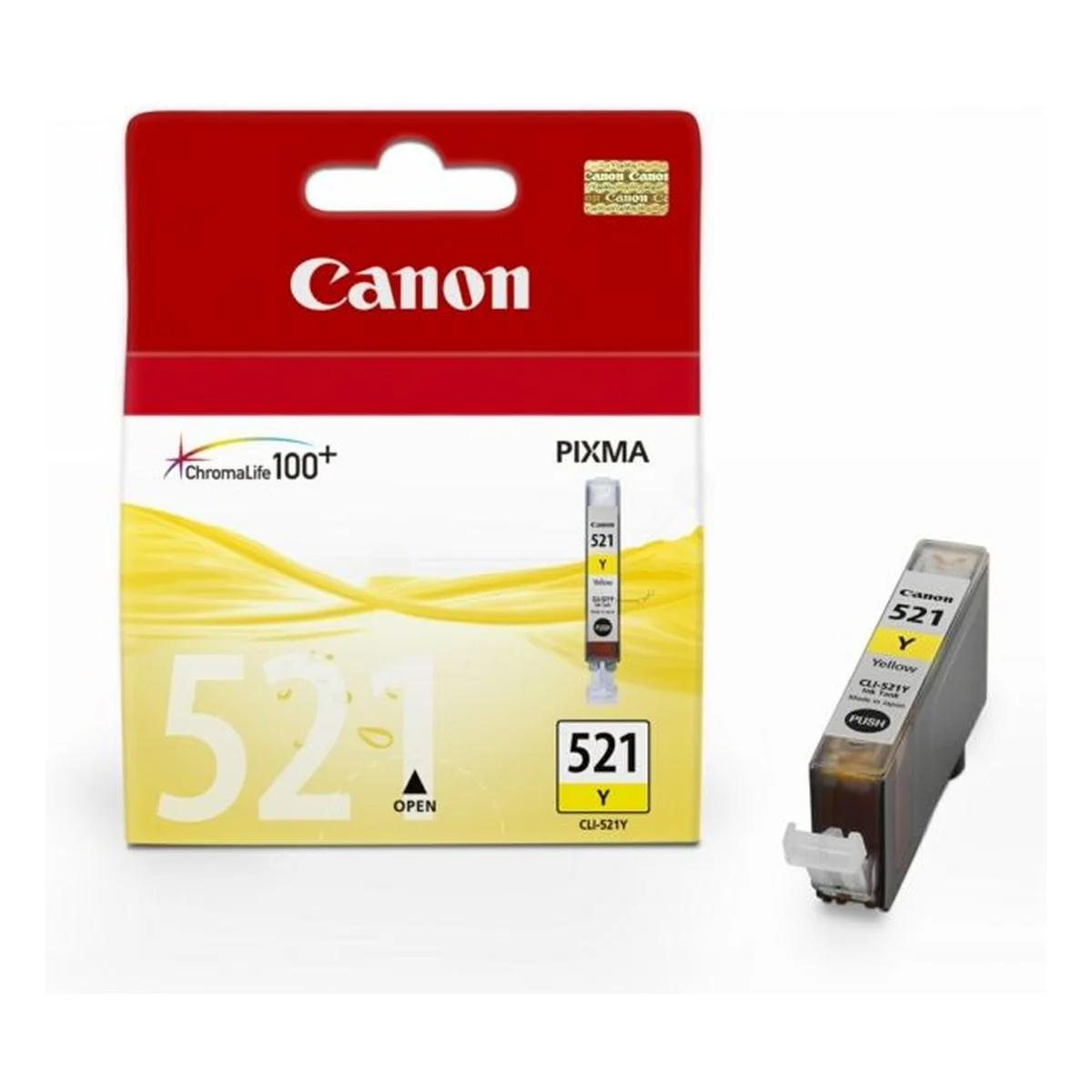 Druckerpatrone Canon CLI-521 Y gelb 9 ml | 477 Seiten (2936B001)