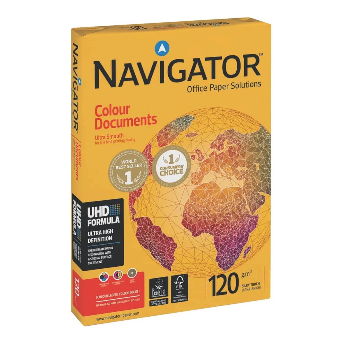 Navigator Colour Documents - A4, 120 g/qm, weiß, 250 Blatt