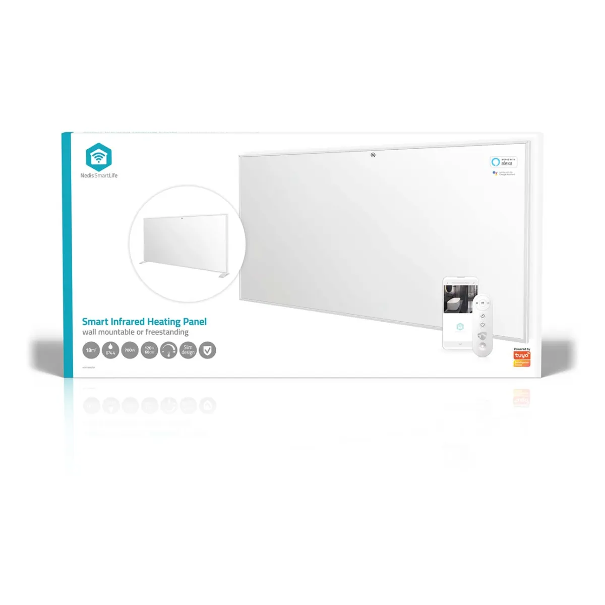 Nedis SmartLife Infrarot-Heizplatte 700 Watt
