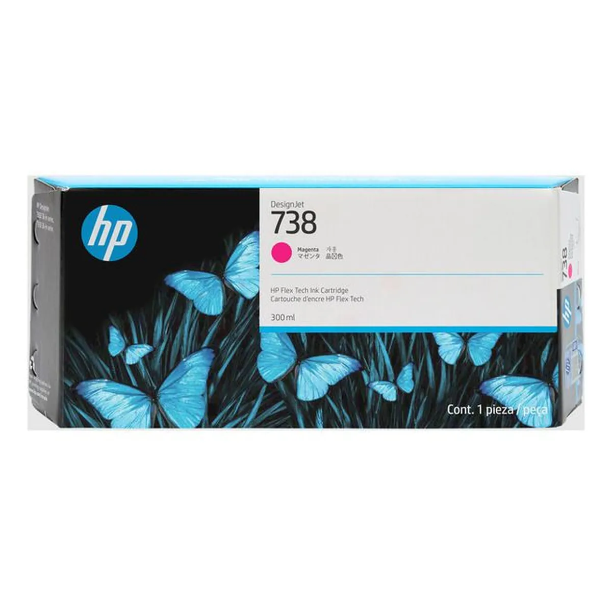 Druckerpatrone HP '738' magenta 300 ml (676M7A)