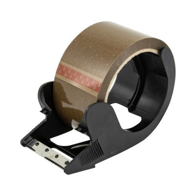Paket-Klebebandabroller inkl. 1 Rolle braunes Klebeband