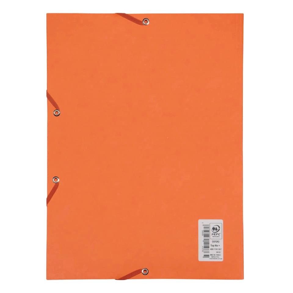 Eckspannermappe TOPFILE+ - A4, Rückenschild, Karton, orange