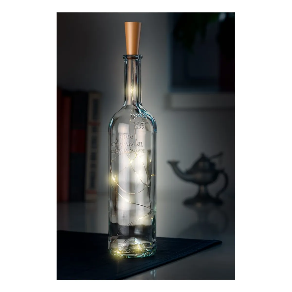 Goobay 10er LED-Flaschen-Lichterkette, inkl. Timer